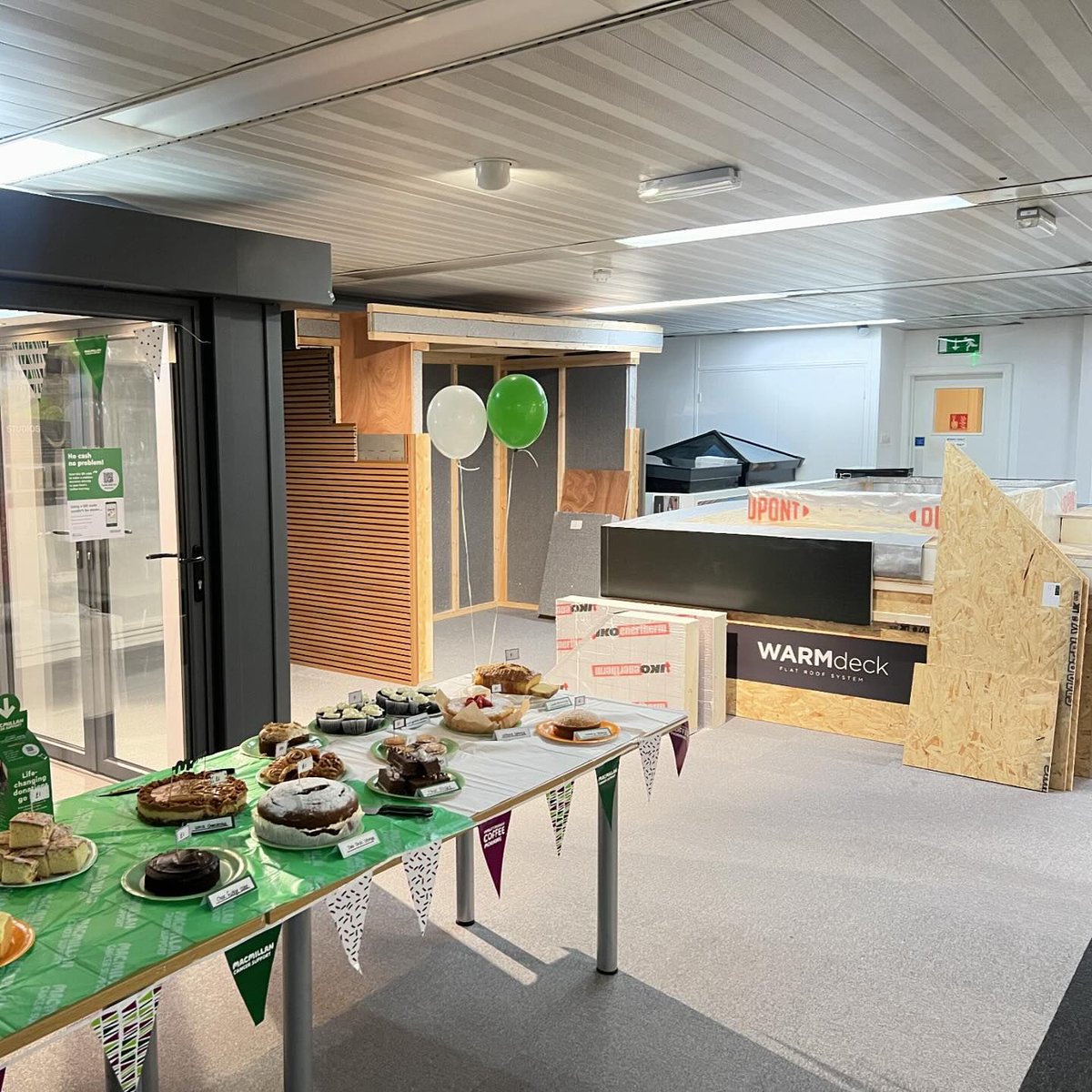 What a fab day we had last Thursday for our Macmillan Coffee Morning / WARMdeck Open Day! 📷

We raised a grand total of £196.25 - thank you to everyone who donated. 

Our WARMdeck is officially available for ordering - ask us for more information! 

#flatroofsystem