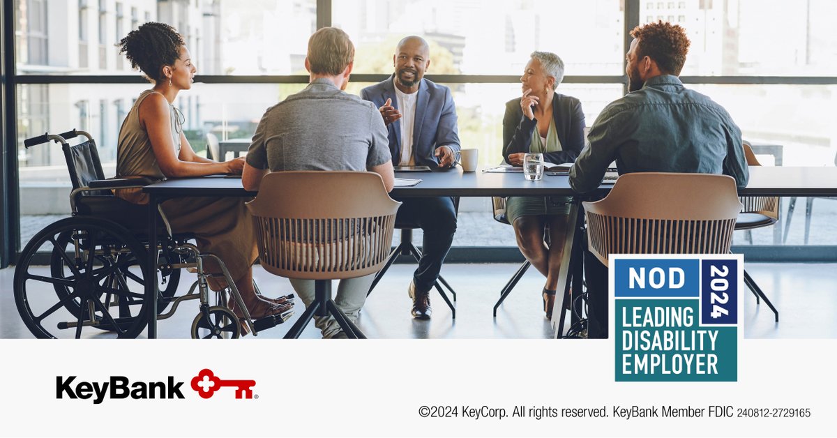Key is honored to be recognized as a 2024 Leading Disability Employer by the National Organization on Disability (NOD) for the eighth consecutive year. We’re proud to lead the way in disability inclusion and celebrate our teammates every day. #NDEAM