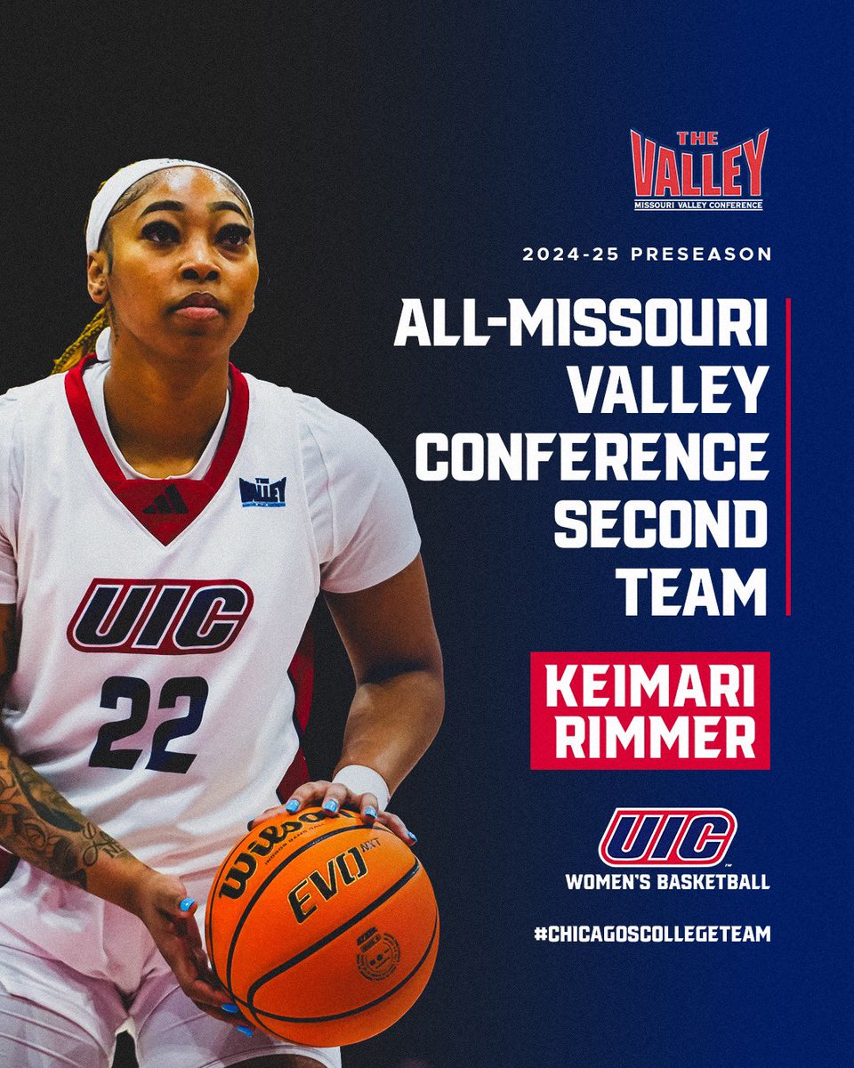 🔥 𝟤𝟢𝟤𝟦-𝟤𝟧 𝒫𝓇𝑒𝓈𝑒𝒶𝓈𝑜𝓃 𝒜𝓁𝓁-𝑀𝒱𝒞 𝒮𝑒𝒸𝑜𝓃𝒹 𝒯𝑒𝒶𝓂🔥

Congratulations to our very own <a href="/_XoxoKeeks/">Keimari Rimmer</a>!

📰: uicflam.es/vop

#ChicagosCollegeTeam 🏀🔥