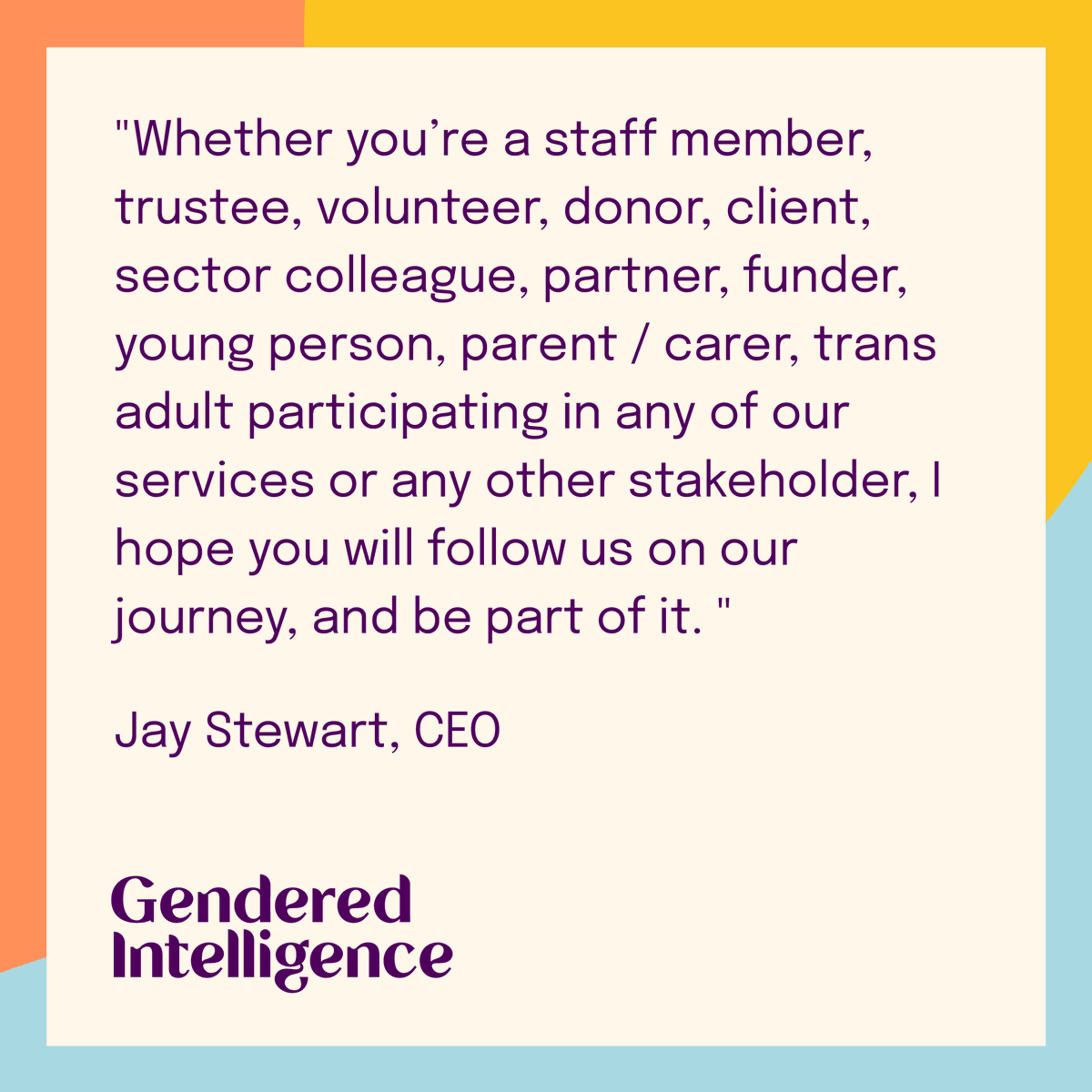 Gendered Intelligence tweet media