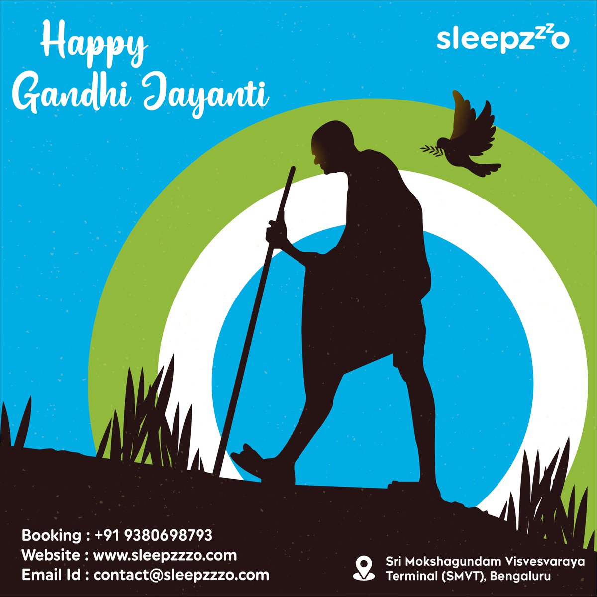 Sleepzzzo_'s tweet photo. 💤 This Gandhi Jayanti, let’s take a moment to rest and rejuvenate. Honor peace by recharging your spirit with Sleepzzzo! 🙏
Book your Pods Now!!!
🔗 Link in Bio
📞 +919380698793

#Sleepzzzo #Trending #Travel #SleepPods
#Bengaluru #Railwaystation #SMVTRailway #GandhiJayanti https://t.co/T3bF4AIElm