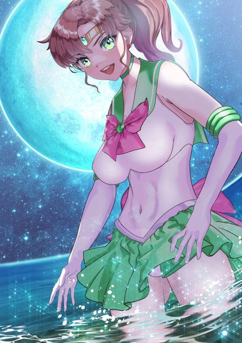 おはようございます❤(#^.^#)
月明りと海とまこちゃん❣❣

#セーラージュピター 