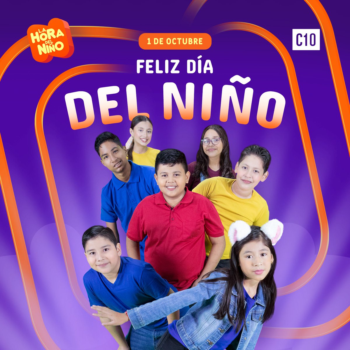 lahoradelnino's tweet photo. ¡Feliz día del niño! Deseamos que disfruten este y todos los días de su vida. Que su entorno sea de mucha paz, alegría y felicidad. También hoy ¡Iniciamos el mes del Juego!!  #LaHoradelNiño #Díadelniño #Canal10Sv #Parati @seguidores https://t.co/ytzidADGOs