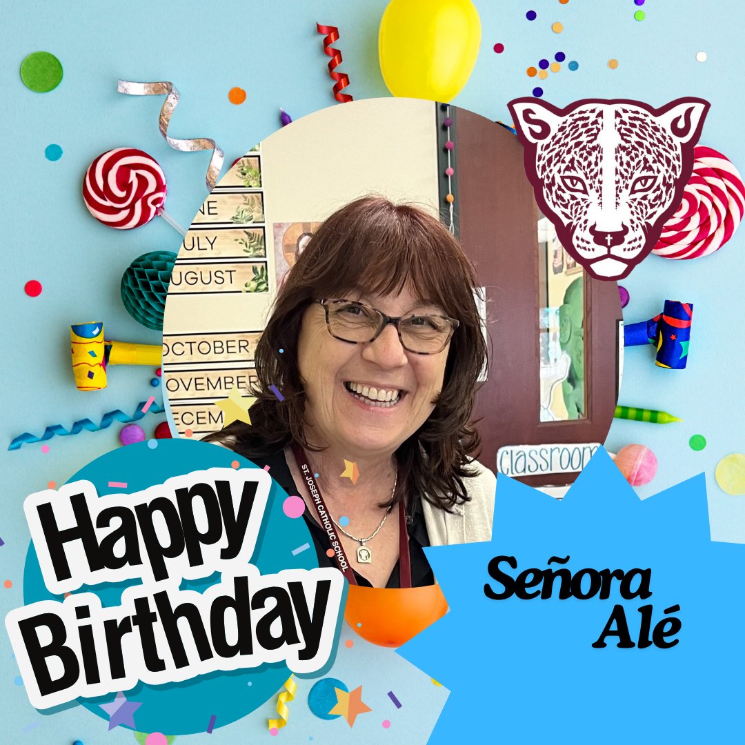 ¡Feliz cumpleaños! Señora Alé! You are the best Spanish teacher ever! We love you and pray blessings on you and your family! You spread joy everywhere you go. Have a great day!