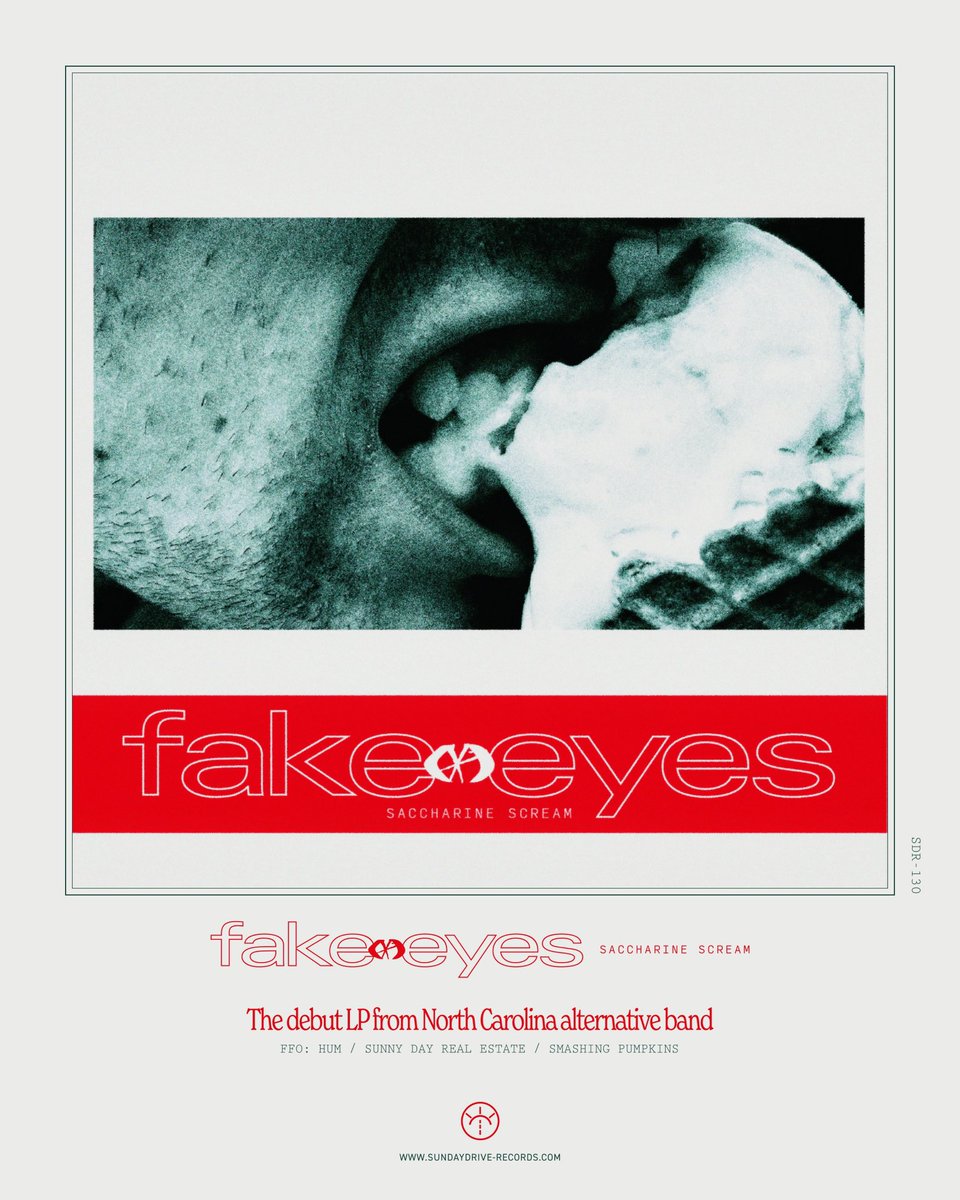 Welcome North Carolina, alt-rock band, Fake Eyes to Sunday Drive Records. Their new LP, “Saccharine Scream” is out on November 22, 2024. 

Listen to two new singles, “Never Speak / Faulty by Design” and pre-order on limited 12" vinyl. 

▶️ dthw.sh/saccharinescre…
