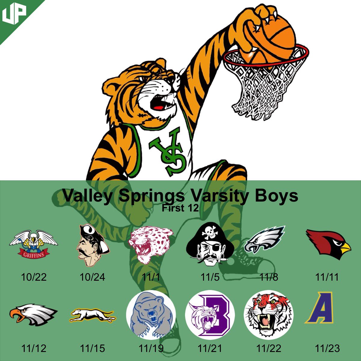 October means basketball in the Valley! Take a look at our first 12 varsity opponents for the 2024-25 season! We are 3 weeks away from the opener at Ozark Catholic.

#EDGE