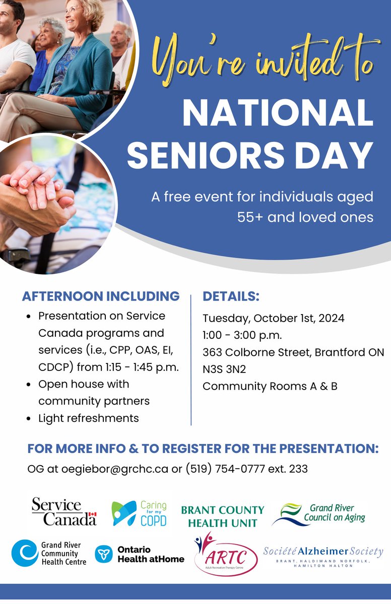 It’s #NationalSeniors Day. Come on out to these greats events to mark this special day!