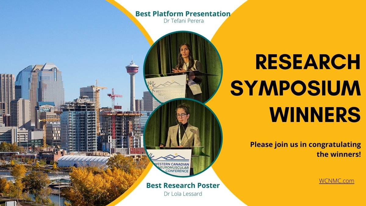 For the first time, the WCNMC hosted a research symposium, which took place on Sunday September 29, afternoon.

🌟Best platform presentation: Dr Tefani Perera
🌟Best research poster: Dr Lola Lessard

Please join us in congratulating the winners!👏 #WCNMC