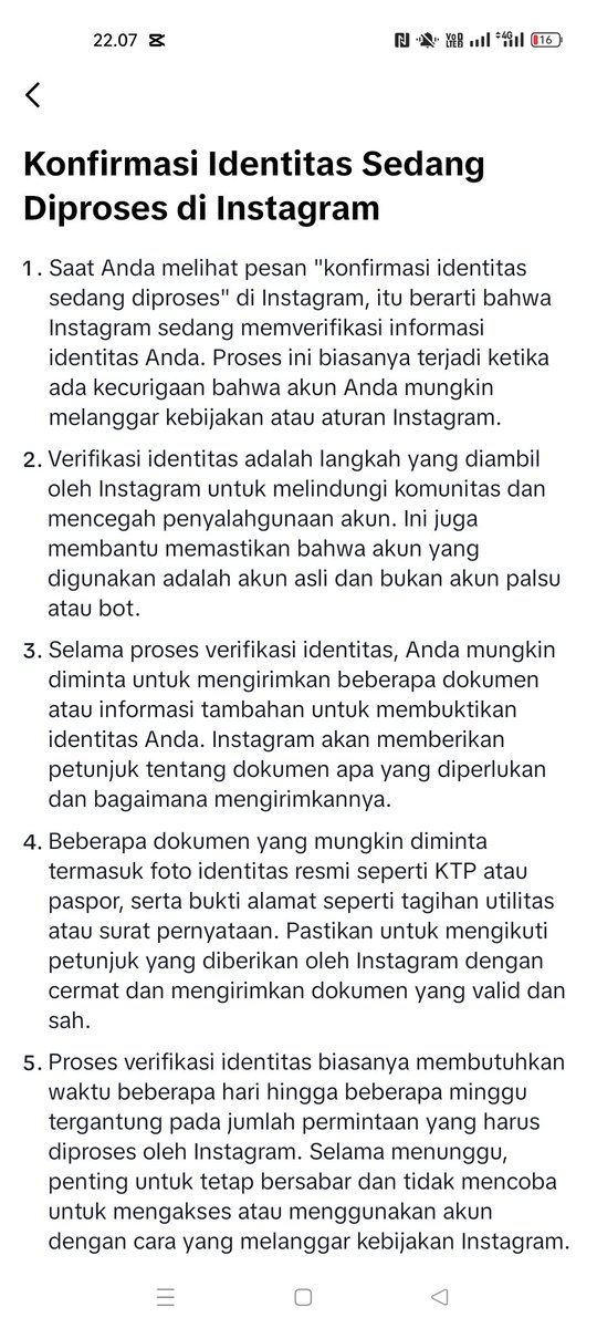 OshinN8's tweet photo. @terusscobacoba Iya kak, artinya lagi dalam tinjauan instagramnya... Tinggal nunggu aja kak https://t.co/pPwoIrymoF