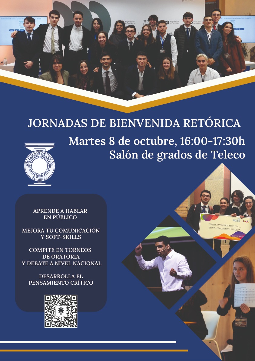 ¿Quieres saber algo más sobre la asociación de debate retórica Uvigo?

No dudes en venir el próximo 8 de octubre a las 16:00h al salón de actos de <a href="/EETelecoVigo/">E.E. Teleco Vigo</a>