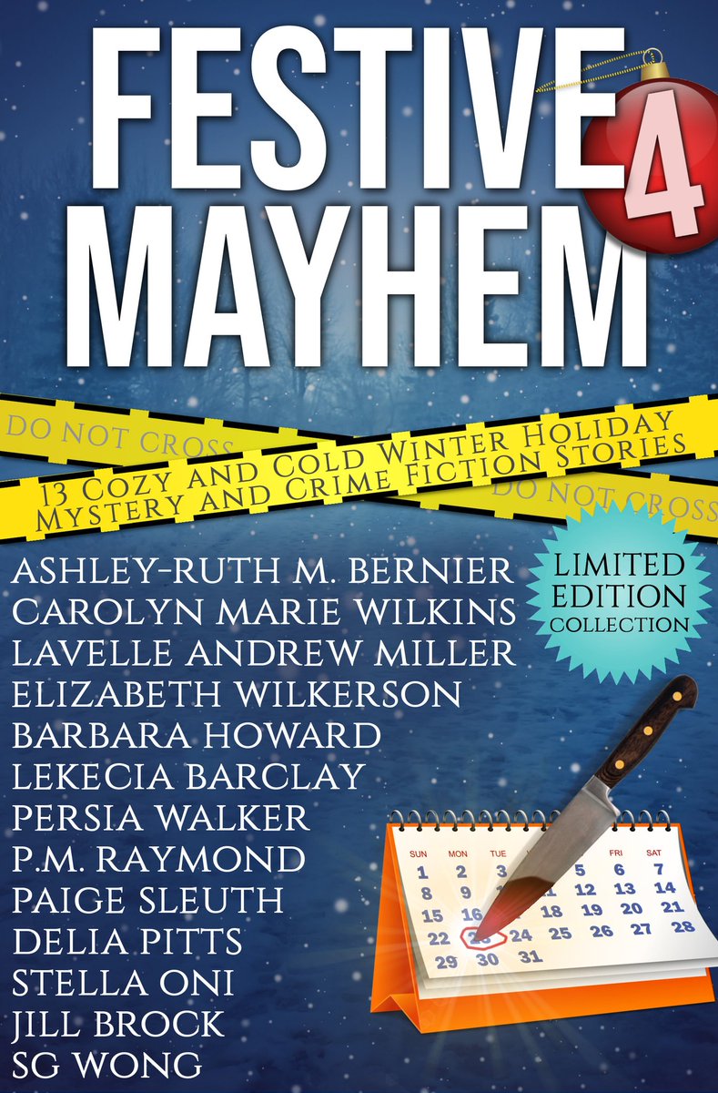 CrimeWoC's tweet photo. It's pub day for the 4th edition of the FESTIVE MAYHEM mystery and crime fiction anthology w/brand new short stories by 13 crime writers of color! https://t.co/OKhocvdwJp https://t.co/D2Xd8vHtVI
