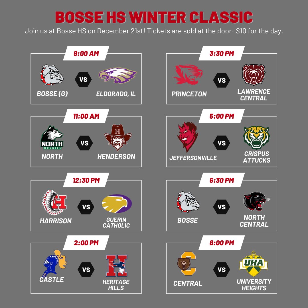 Shane Burkhart (@coachburk22) on Twitter photo Bosse Winter Classic field is set for 2024.  Loaded day of hoops on December 21st! Hope to see you at the DAWG HOUSE. Bosse Winter Classic field is set for 2024.  Loaded day of hoops on December 21st! Hope to see you at the DAWG HOUSE.