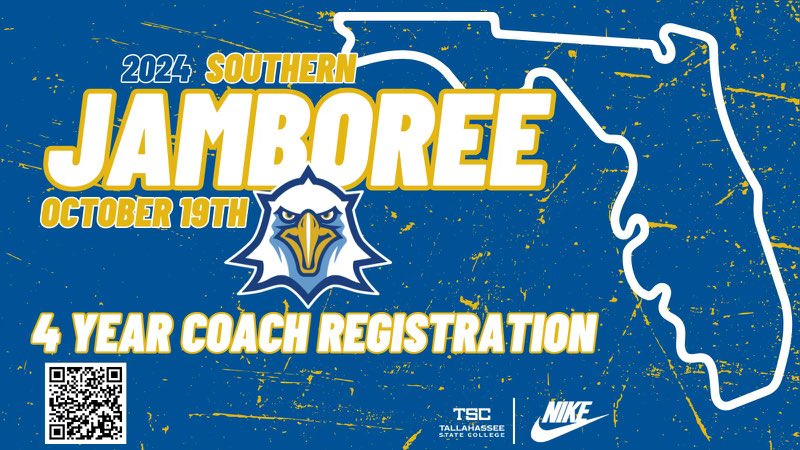 Attention 4 year Coaches!!

The 2024 TSC Women’s Basketball Jamboree is coming up on October 19th! 

To register scan the QR code or click the link below!

tsceagles.com/sports/wbkb/ja…