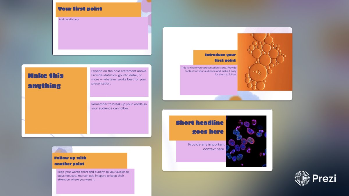 prezi's tweet image. Revamp science with our Petri dish template. Perfect for educators, researchers, and healthcare pros.
Get it at prezi.com.
#HealthTech #PresentationTools #PreziAI #templatetuesday