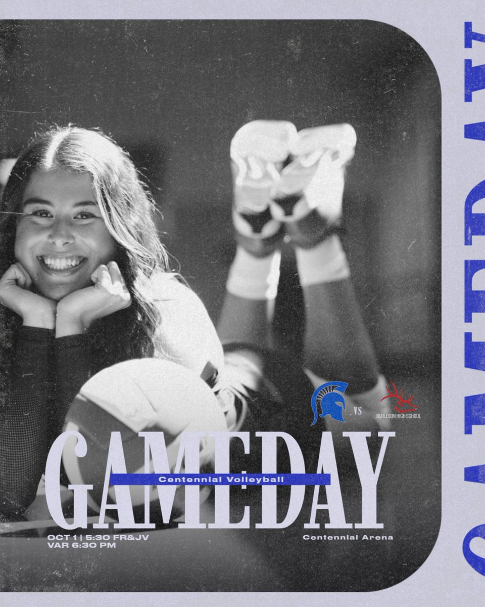 1st Responder Night
Come out and support Centennial Volleyball  versus Burleson tonight.
Freshman and JV 5:30pm/ Varsity 6:30pm
#WithItOrOnIt