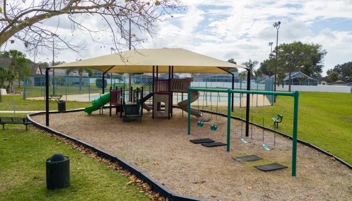 ProPlaygrounds's tweet image. This project included designing and install a new playground system, shade structures, and benches to establish a well-rounded play area for the community.  We focused on creating a space where families can gather. #theplaygroundexperts #playgrounds #proplaygrounds