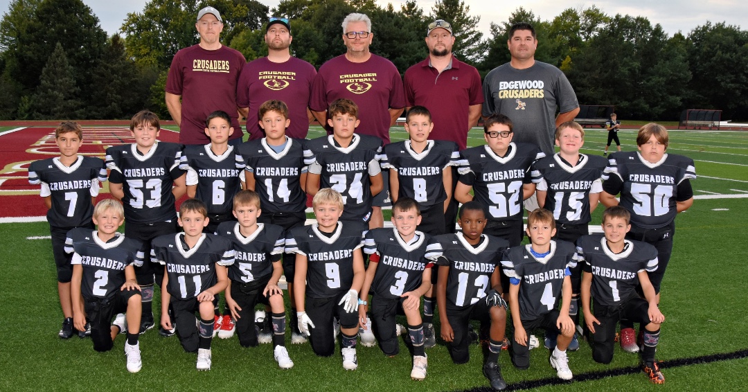 🏈 Crusader Team Highlight 🏈 Throughout the day, we'll be spotlighting each of our Crusader Youth Football teams! First up is our 3rd/4th Grade team, currently 3-0 and ready to take on New Glarus at home this weekend. Let’s cheer them on to keep the streak alive! 💪🔥