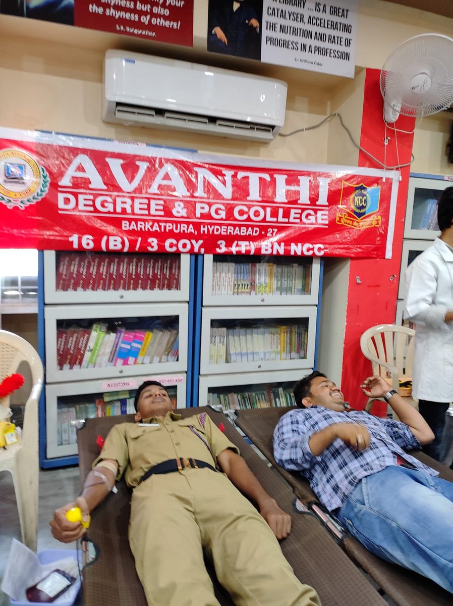 dprohyd's tweet photo. Cadets of Avanthi Degree &amp; PG college of 3 Telangana Bn of Hyderabad Group NCC organised a Blood Donation Camp on the occasion of National Volunteer Blood Donation Day on 01 Oct 2024. Such efforts will go a long way in raising awareness about blood donation.
रक्तदान महादान। https://t.co/dSpprrBCLr