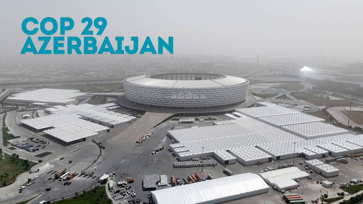 MirzayevOghuz's tweet photo. At #COP29, key discussions, exhibitions, and meetings on #climate issues will take place here at the Baku Olympic Stadium. Leaders, scientists, activists and others from various countries will come to Baku, #Azerbaijan 🇦🇿 to discuss the future of our planet. #COP29Azerbaijan https://t.co/4QsT3SCn5N