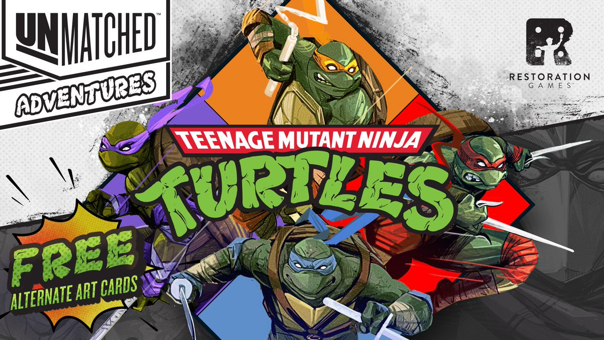 The Unmatched Adventures: Teenage Mutant Ninja Turtles Kickstarter is live! Check out this radical new set!

kickstarter.com/projects/resto…

#TMNT #Kickstarter #TurtlePower #BoardGames
