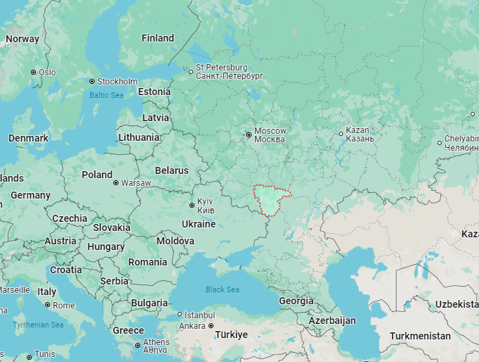 🇷🇺#Russia's fifth-largest grain producing region, Voronezh, has declared a state of emergency due to drought. Voronezh borders Ukraine and is the outlined area on the map below.