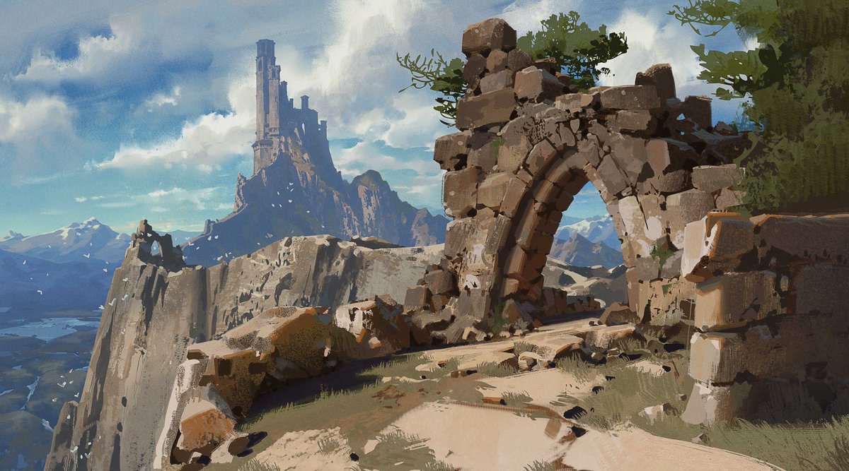 gradesfrederick's tweet image. A really fun exploration. I actually started this as a study in 2021 and recently decided to see where I could take it :D
#conceptart #illustration #fantasy #environment #design #digitalpainting #digitalart