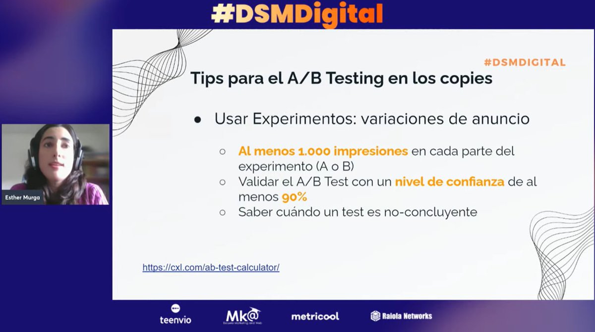 Suuuuuuper importante hacer A/B Testing en los copies de las ADS🧐 #DSMDigital

<a href="/escuelamktweb/">Escuela Marketing and Web 🎓</a>
