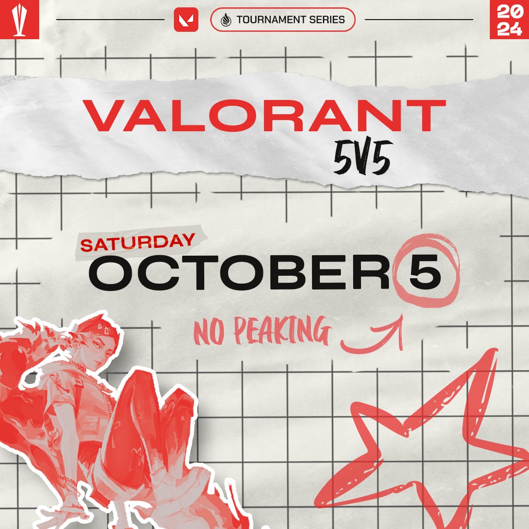 What's better than spending your Saturday playing Valorant? Nothing! So why not join our Valorant tournament in the Tournament Series?

Sign up here: bit.ly/4eBWh5w

#VALORANT