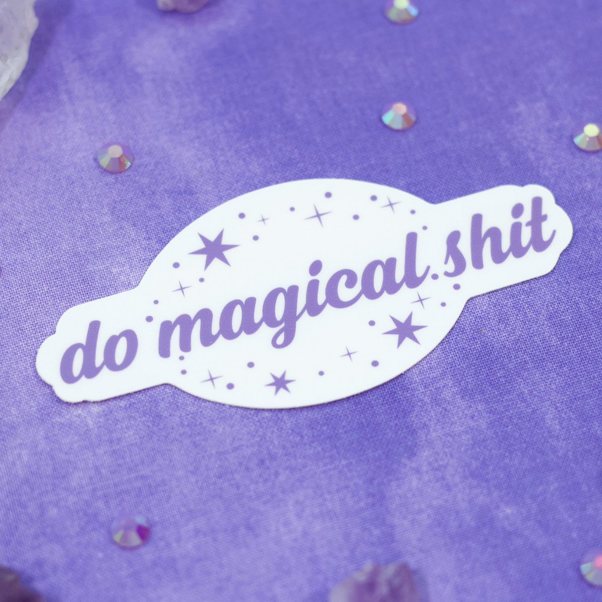 CreativelyTara's tweet photo. Let’s Do Magical Shit for October with this waterproof vinyl sticker!!! https://t.co/0XUwa7VeIr