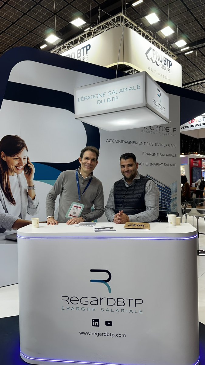[#Evénement 📢] C’est la deuxième journée du salon <a href="/Batimat/">BATIMAT</a> ! Rdv sur notre stand H-1-G050 pour rencontrer nos équipes et découvrir les différents corners avec PRODIGEO Assurances, REGARDBTP, MonAssuranceBTP.COM et les Crèches de la Construction.