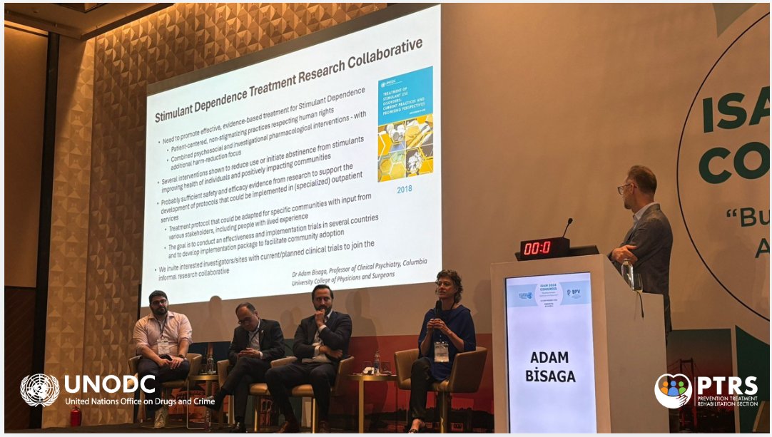 UNODC Prevention Treatment Rehabilitation Section (@unodc_ptrs) on Twitter photo .<a href="/UNODC_PTRS/">UNODC Prevention Treatment Rehabilitation Section</a> jointly with <a href="/WHO/">World Health Organization (WHO)</a> and @EUDA organized a symposium to share #research findings on #psychosocial #treatment and emerging research on #pharmacological treatment of #stimulant use disorders at #ISAM2024
Learn more about #ScaleUp here: shorturl.at/0HDYp .<a href="/UNODC_PTRS/">UNODC Prevention Treatment Rehabilitation Section</a> jointly with <a href="/WHO/">World Health Organization (WHO)</a> and @EUDA organized a symposium to share #research findings on #psychosocial #treatment and emerging research on #pharmacological treatment of #stimulant use disorders at #ISAM2024
Learn more about #ScaleUp here: shorturl.at/0HDYp