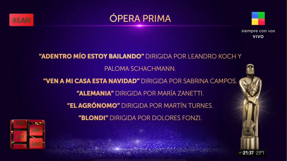 Martín Turnes (@martinturnes) on Twitter photo 😃 Nuestra película <a href="/ElAgronomoFilm/">ElAgronomoFilm</a> fue nominada como MEJOR OPERA PRIMA a los #PremiosMartínFierro de Cine !!!
🫶🏼En la primer edición de estos premios, nominada junto a grandes peliculas argentinas, estamos muy felices!!!!!!
La Ceremonia es el 21/10
🙌🏽 Gracias APTRA 😃 Nuestra película <a href="/ElAgronomoFilm/">ElAgronomoFilm</a> fue nominada como MEJOR OPERA PRIMA a los #PremiosMartínFierro de Cine !!!
🫶🏼En la primer edición de estos premios, nominada junto a grandes peliculas argentinas, estamos muy felices!!!!!!
La Ceremonia es el 21/10
🙌🏽 Gracias APTRA