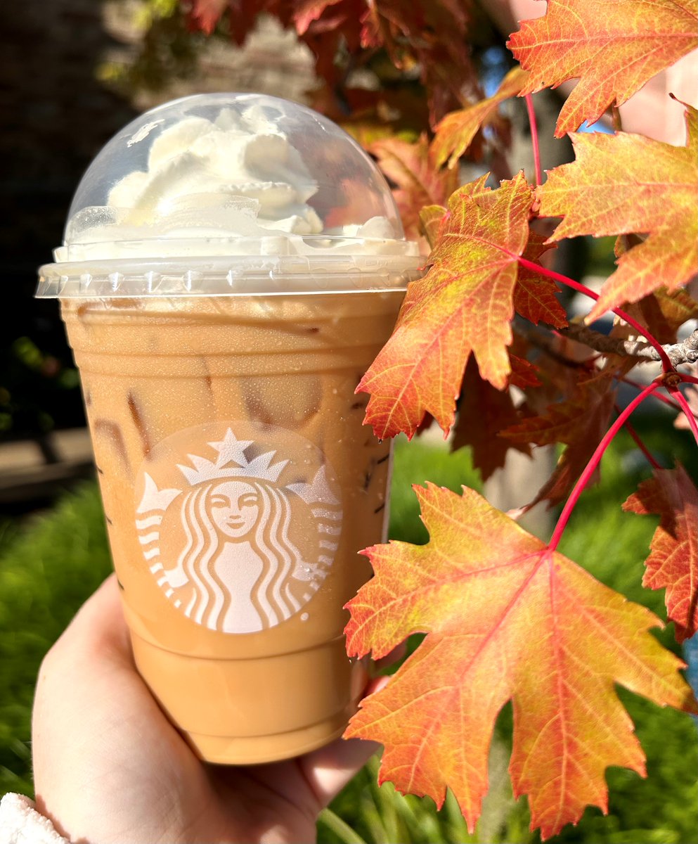 Pumpkin spice and everything nice ✨🍂  <a href="/Starbucks/">Starbucks</a>  #NationalPumpkinSpiceDay