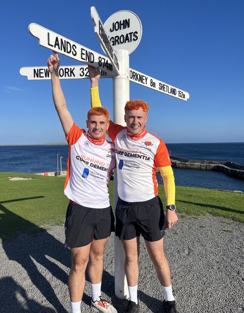 Alzheimer's Research UK (@alzresearchuk) on Twitter photo A massive congratulations to <a href="/GrizzlyAdams_78/">Jord Adams</a> & Cian Adams, and the rest of their team on completing an incredible journey from John O'Groats to Land's End! ๐
More than 900 miles under their belts to raise vital funds towards research that will help us get ever closer to A massive congratulations to <a href="/GrizzlyAdams_78/">Jord Adams</a> & Cian Adams, and the rest of their team on completing an incredible journey from John O'Groats to Land's End! ๐
More than 900 miles under their belts to raise vital funds towards research that will help us get ever closer to