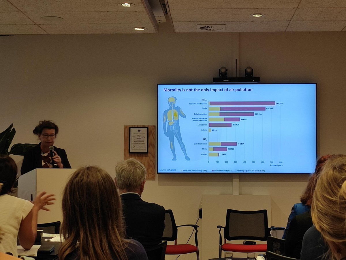 EFA_Patients's tweet photo. We are today at @HealthandEnv General Assembly with distinguished @EUEnvironment director @YlaLeena discussing:
🌬️the impacts of #airpollution
🫁its direct link with premature deaths and disability due to #asthma and #COPD
#PatientsPerspective #InformPreventCare #CleanAirEU https://t.co/q0JgLJUqoU