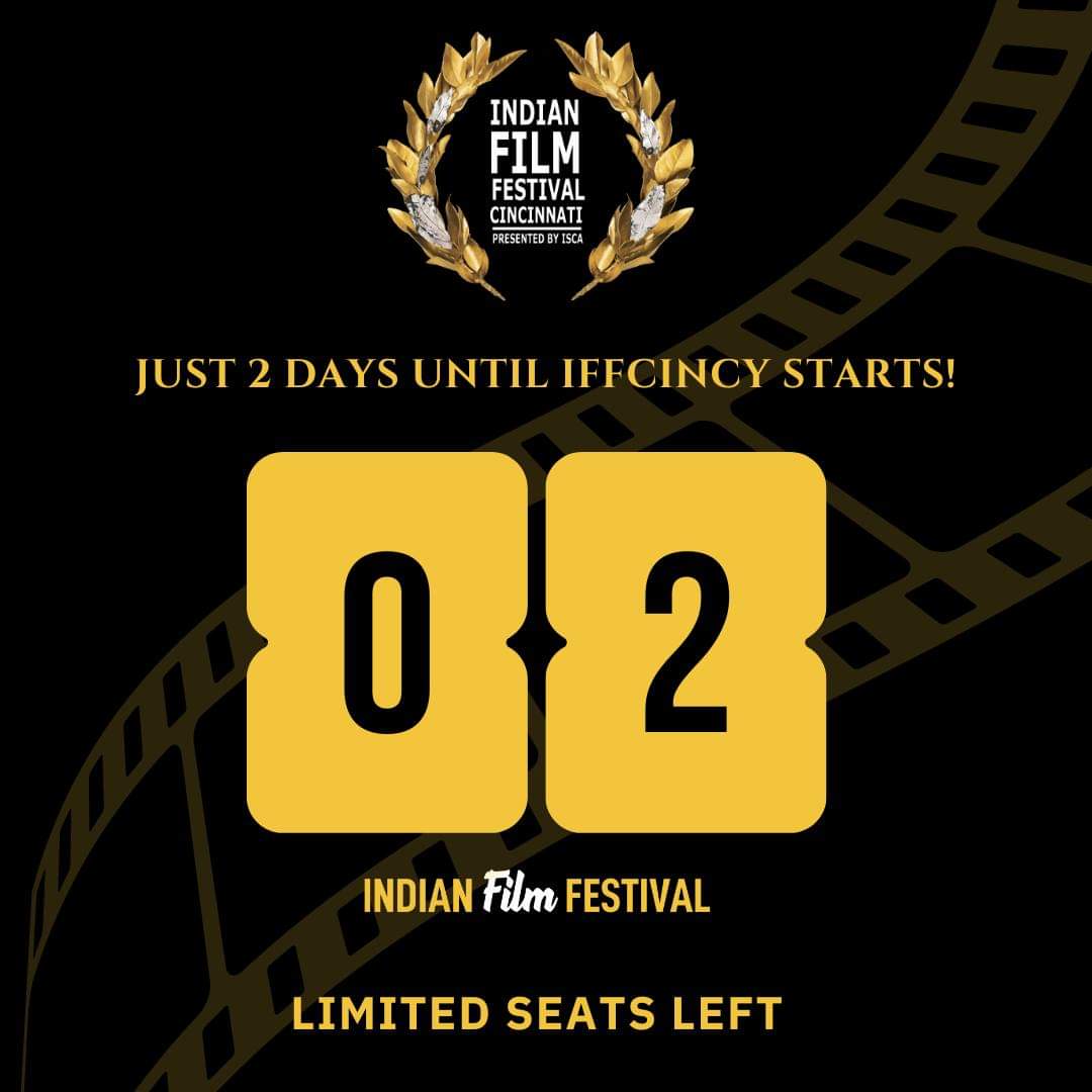 FOMO (Fear of Missing Out) is real! 😱 Just 2 days until IFFCincy starts, and tickets are selling out fast. 

You don’t want to be the one hearing about this unforgettable experience after it’s over. 

Act fast and buy your tickets before it’s too late! 
vibrnz.com/event/indian-f…