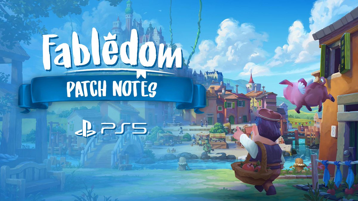 UPDATE 2 #Fabledom available on PS5 ⚙️🗒️
This patch is coming later on Nintendo Switch and Xbox

Fix for the freeze during autosaves,
Fix for the inability to save when interacting with the arena,
Fix for Fablings starving after a bugged enemy spawn on the arena,
Fix for some