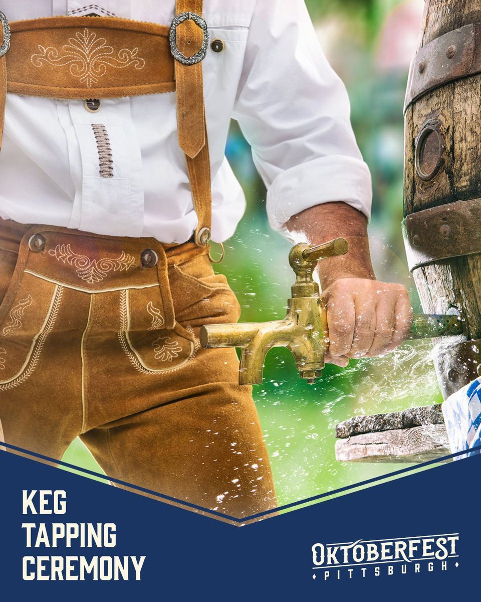 DowntownPitt's tweet photo. Help us kickoff of Oktoberfest Pittsburgh this Thursday! 🍺 🥨 

Join us in Market Square at 12 pm for the ceremonial keg tapping courtesy of @BrewGentlemen, complete with traditional German music, delicious German-style beers, and savory local cuisine. PROST!

#OKTPGH https://t.co/TntYpQ7ro4