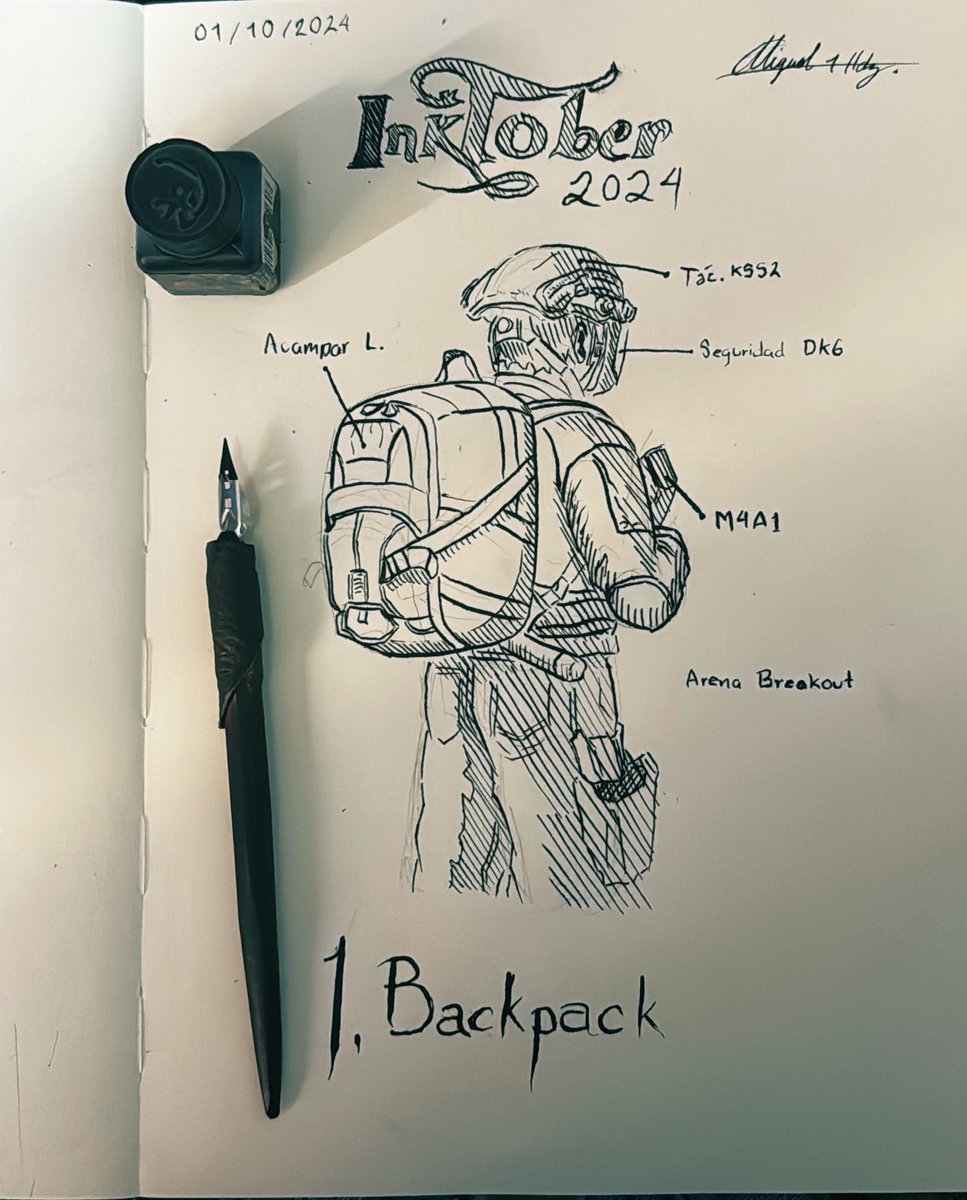KM_miguelrandom's tweet photo. Va a ser mi primera vez haciendo esto, haber que tal, tal vez me sirva para mejorar más de lo que creo 

#Inktober 
#inktober2024 
#ArenaBreakout https://t.co/6wdb3C5bjZ