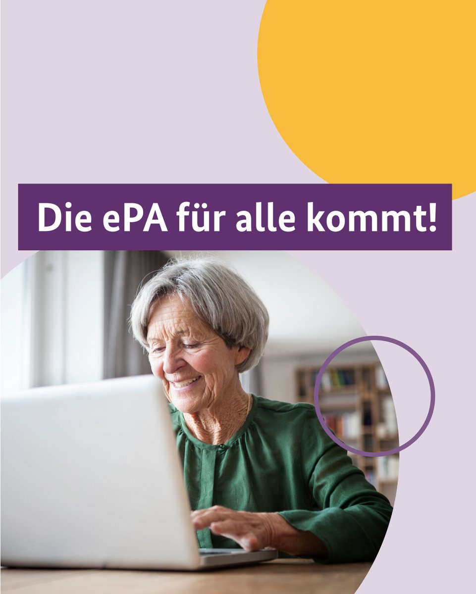 BMG_Bund's tweet image. Ab dem 15. Januar 2025 startet die #epaFürAlle in ersten Modellregionen. In der elektronischen Patientenakte (#epa) lassen sich Gesundheitsdaten sicher und bequem digital verwalten. Mehr zu den Vorteilen der ePA: epa-vorteile.de