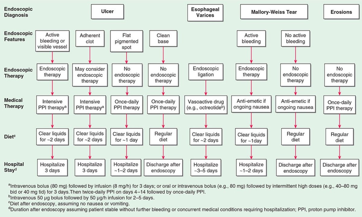 Upper Gastrointestinal Hemorrhage : Post endoscopy management algorithm