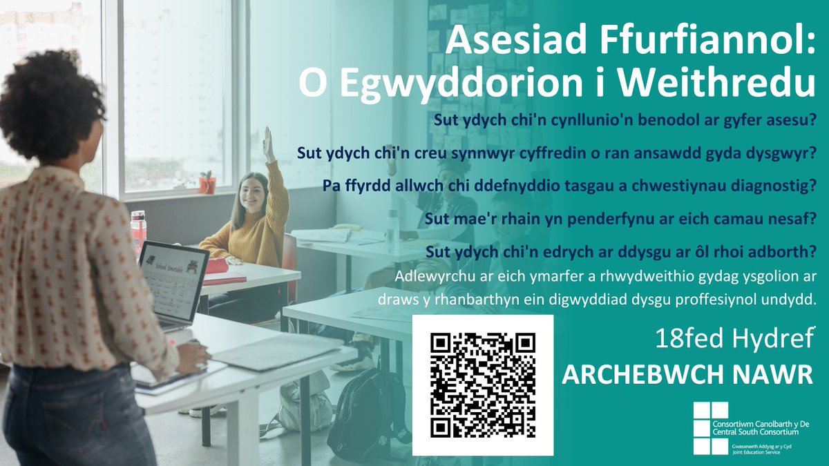 CSC Learning and Teaching | Dysgu ac Addysgu CCD (@csc_addysg) on Twitter photo Wedi'i gyflwyno yn Gymraeg gan ein hymarferwyr arweiniol, bydd y diwrnod hwn yn rhoi amser i chi fyfyrio ar eich addysgu ac archwilio strategaethau ymarferol ar gyfer yr ystafell ddosbarth. Archebwch eich lle heddiw!
 cscjes-cronfa.co.uk/events/6dc7848… #strongertogetherCSC @CSCJES Wedi'i gyflwyno yn Gymraeg gan ein hymarferwyr arweiniol, bydd y diwrnod hwn yn rhoi amser i chi fyfyrio ar eich addysgu ac archwilio strategaethau ymarferol ar gyfer yr ystafell ddosbarth. Archebwch eich lle heddiw!
 cscjes-cronfa.co.uk/events/6dc7848… #strongertogetherCSC @CSCJES