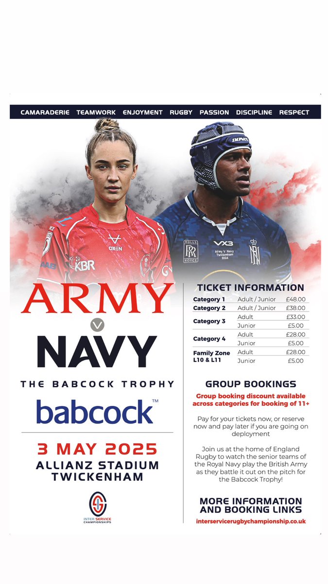 Official_DATR's tweet photo. Army vs Navy Rugby
#DATR #ForcesRugby #Sport https://t.co/SDBr8WSw9K