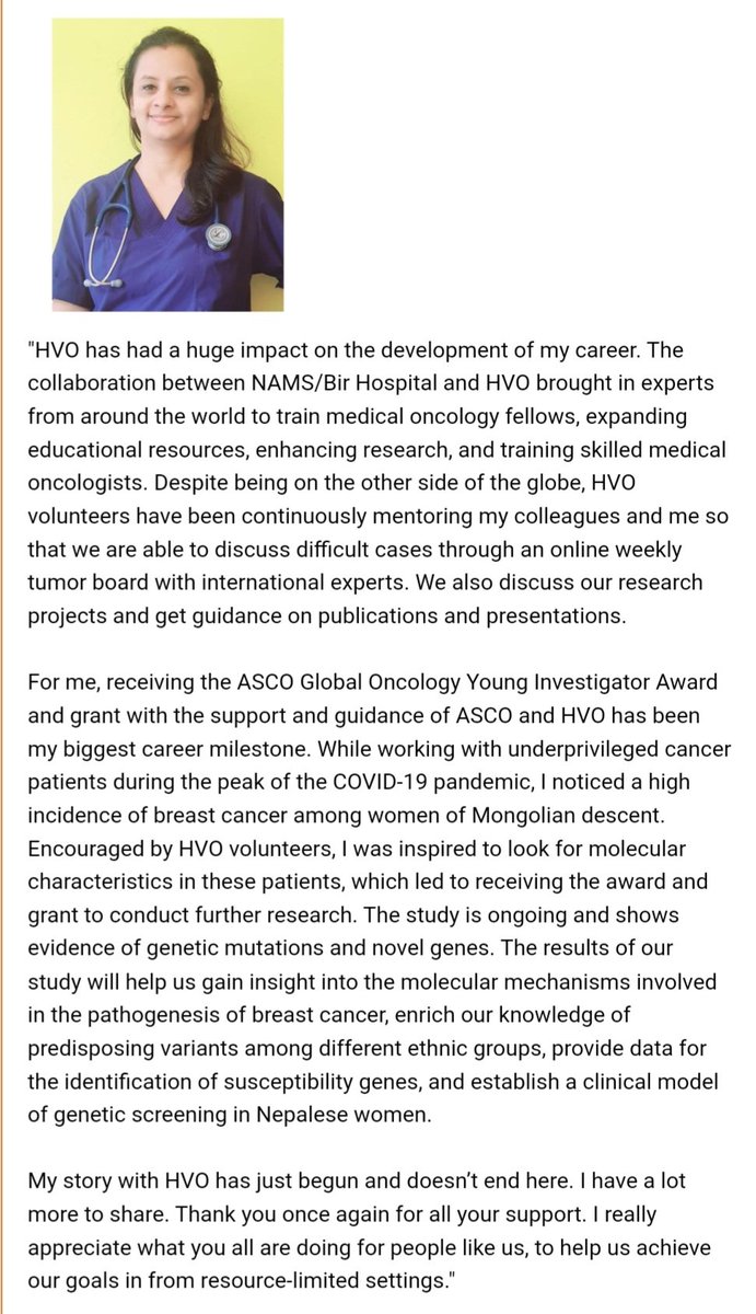 soniya dulal (@dulalsoniya) on Twitter photo Thank you @HVOUSA for covering my small piece of story in the Newsletter.
My story has just begun & doesn't end here.
I have lot more to share.
<a href="/ConquerCancerFd/">Conquer Cancer, the ASCO Foundation</a> <a href="/ASCO/">ASCO</a> <a href="/Oncn/">Prakash Neupane</a> <a href="/PMGlobalCancer/">PMGlobalCancer</a> <a href="/PughLab/">Pugh Lab</a> <a href="/pmcancercentre/">Princess Margaret Cancer Centre</a> <a href="/ian_tannock/">Ian Tannock</a> <a href="/bpkihsofficial/">BP Koirala Institute of Health Sciences</a> Thank you @HVOUSA for covering my small piece of story in the Newsletter.
My story has just begun & doesn't end here.
I have lot more to share.
<a href="/ConquerCancerFd/">Conquer Cancer, the ASCO Foundation</a> <a href="/ASCO/">ASCO</a> <a href="/Oncn/">Prakash Neupane</a> <a href="/PMGlobalCancer/">PMGlobalCancer</a> <a href="/PughLab/">Pugh Lab</a> <a href="/pmcancercentre/">Princess Margaret Cancer Centre</a> <a href="/ian_tannock/">Ian Tannock</a> <a href="/bpkihsofficial/">BP Koirala Institute of Health Sciences</a>