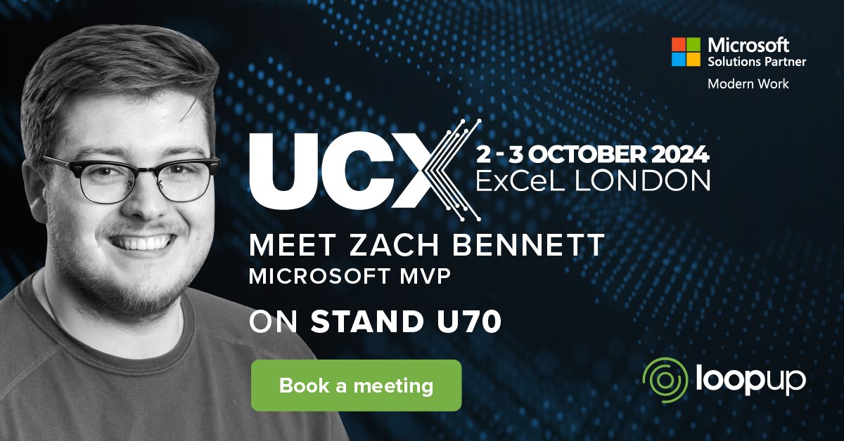 Come and meet Zach Bennett,  Microsoft Teams MVP, if you are looking for advice on your telephony  migration to Teams, contact center and latest Teams native features that  can really cut down your UC spend. Book a meeting: outlook.office365.com/owa/calendar/K…
#ucexpo #teams #microsoftteams