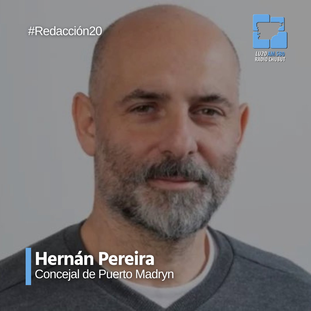 #AhoraEnAM580 en comunicación con Carlos Di Filippo, Hernán Pereira, Concejal de Puerto Madryn.

#Redacción20