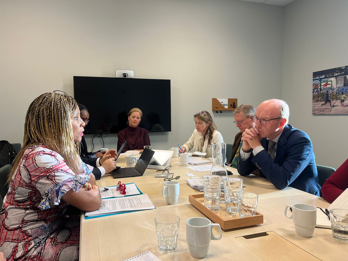 Great meeting w/<a href="/UKllstig/">Ulf Källstig</a>, Africa Director <a href="/Sida/">Sida</a> and team discussing our strategic partnership and shared priorities on:

💲Development financing
🗳️Governance 
⚡️Energy 
📱Digital
… and much more. 

All key to foster resilience, trade, job creation and a peaceful future.