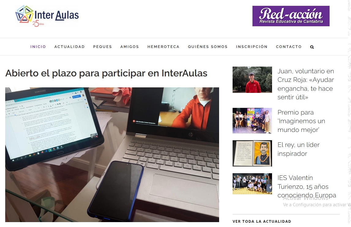 La <a href="/apcantabria/">Asociación de Periodistas de Cantabria (APC)</a> y la Consejería de Educación, FP y Universidades ponen en marcha una nueva edición de <a href="/InterAulas/">Proyecto InterAulas</a>, el proyecto educativo de periodismo escolar dirigido al alumnado preuniversitario de #Cantabria. ¿Te apuntas? Tienes hasta el 8 de noviembre interaulas.org/actualidad/arr…