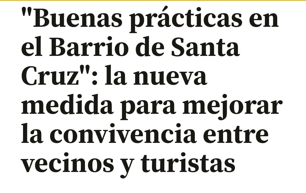 Fomentar buenas prácticas de convivencia está bien, pero cuando el turismo es una oleada que invade los espacios públicos y expulsa a las vecinas de sus barrios, hay que ser valientes y poner freno. Urge una moratoria de alojamientos turísticos.
diariodesevilla.es/sevilla/buenas…