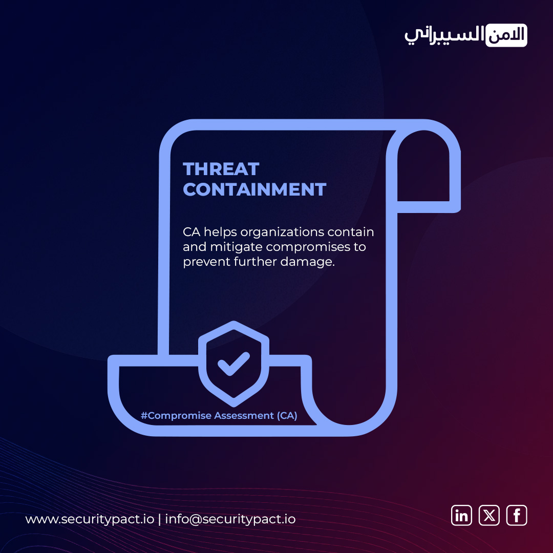secpactarabia's tweet image. Strengthen your organization with Security Pact Arabia’s Compromise Assessment (CA). Uncover threats, investigate incidents, and contain compromises with expert solutions.

Visit securitypact.io

#CompromiseAssessment #ThreatDetection #IncidentResponse #SecurityPactArabia